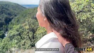 A bike ride turns into outdoor deepthroat temptation and wild sex