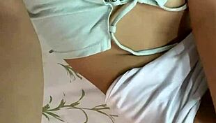 Begged my Colombian stepsis Alexia from Bogota for her intimate masturbation video