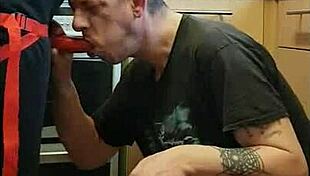 Pegging boyfriend's ass in kitchen cornfield bathroom ass to mouth