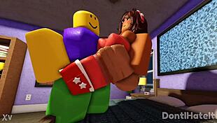 myra x noob whorblox adventure gets wild 😈🔥