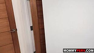 stepmom sucked my cock hard right after i busted her dildoing pussy