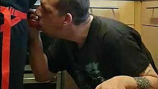 Pegging boyfriend's ass in kitchen cornfield bathroom ass to mouth