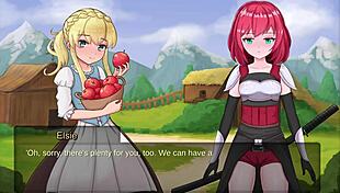 elise from slave lord realms of bondage 7 gets bound in futanari lesbian submission gameplay with her pretty apples.