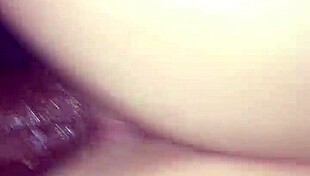 Bent Over Teen Takes Interracial Doggystyle Pounding