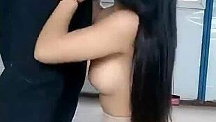 Sassy Chinese Streamer 3P Anal in Stockings Then Solo Climax