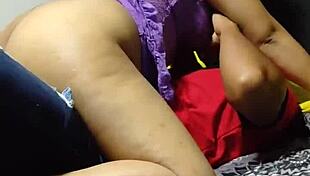 Sissy Cuckold Watches Girlfriend Fucked Bareback by Lover in Chastity Cage