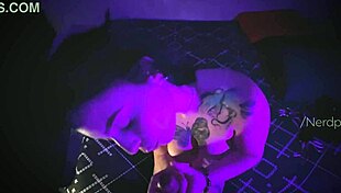 my friend caught me gaming but begged for facial cumshot and all-night doggystyle pounding in bedroom