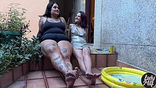 skinny latina trades femdom skills with bbw milf tits and ass