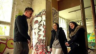 me julia parker maria gail risky no condom outdoor ffm threesome