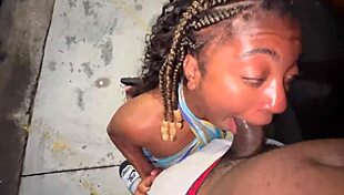 Married trucker wife turns truck stop slut sucking dick in parking lot like a pro lizard