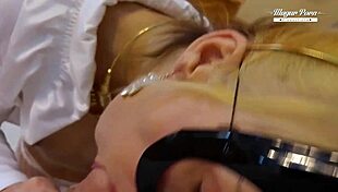 blonde bossi in fishnets and heels why not suck and fuck this mature slut?