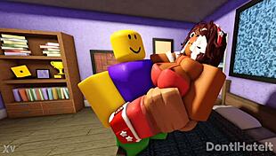myra x noob whorblox adventure gets wild 😈🔥