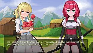 elise from slave lord realms of bondage 7 gets bound in futanari lesbian submission gameplay with her pretty apples.