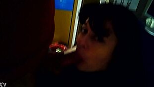 Watch this retro blue film oral explosion now!!