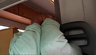 Hey, my horny black girlfriend begs for that white cock on our safari pov