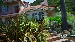 Petite lesbians 😍 seduce realtor babe for hot discount deal! 🔥