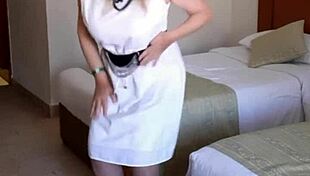 hot gilf grabs bbc toy and huge dildo for wild play