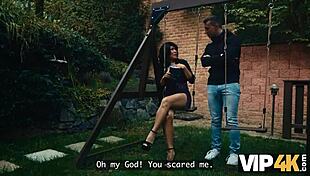 Vip4k! Mature Neighbor Begs Huge Cock To Pound Shaved Pussy Hard!