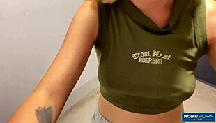 hey babe, wanna see this cute couple tease pussy on rooftop then fuck hard?