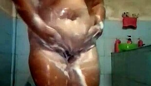 filipina bride strips in bath, dances seductively as slutty slave for her bdsm master