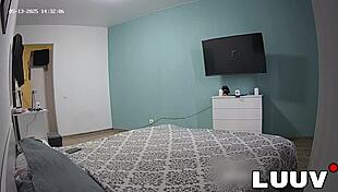 Ever wonder how two skinny maids turn cleaning into hot amateur bedroom flashing sex?