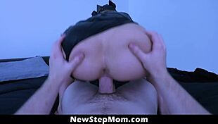 Sexy Stepmom Tempts Virgin Nerd Stepsons With Slutty Costumes And Fucks Him Doggy Missionary