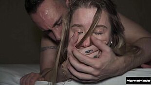 Good Girl Turns Wild! Cute Blonde Deepthroats Rides Big Cock Doggystyle Cum on Tits