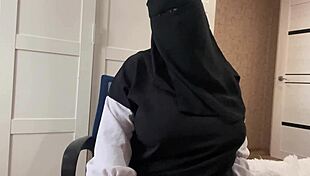 hey stepson i'm your horny arab milf mommy with huge tits watch me stroke my big cock joi till you explode