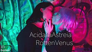 acidalia's first steamy foot worship with latina lesbian licks