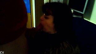 Watch this retro blue film oral explosion now!!