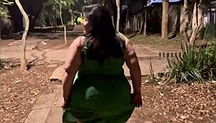 mamei meu marido em publico no mato flashing huge tits and fat ass for all to see