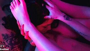 acidalia's first steamy foot worship with latina lesbian licks