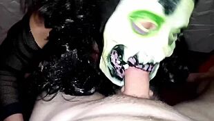 a mysterious forest witch cosplay sparks sudden outdoor camping thrill in nature's embrace