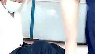 Sassy Chinese Streamer 3P Anal in Stockings Then Solo Climax