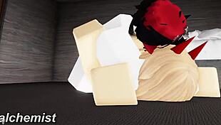 random roblox whore gets fucked hard 😈🎮