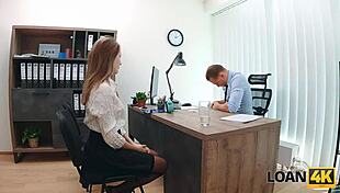 Naughty Babe Spanked Hard Office Seduction!