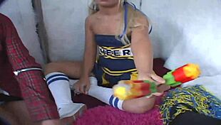 Black haired beauty rides cock deepthroats cumshot outdoor pounding!