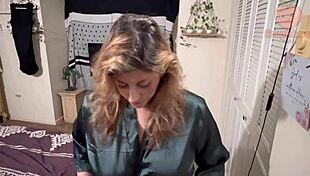 stepmom's breasts get a thorough hands-on examination