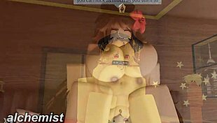 random roblox whore gets fucked hard 😈🎮