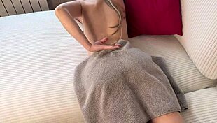 Fucked Stepmom During Massage! Russian Amateur Moans With English Subtitles