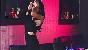 glamorous big tits latina teen ali rose strips naked knowing just how to tease right