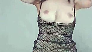 Korean teen solo teases her natural body sensually