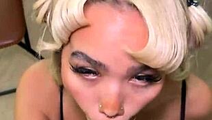 hey, watch blonde bombshell luna luxe stroke and suck that huge cock babe