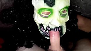 a mysterious forest witch cosplay sparks sudden outdoor camping thrill in nature's embrace