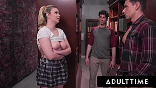 bookish slutty teen pawg heather honey takes 6-on-1 gangbang facial in library