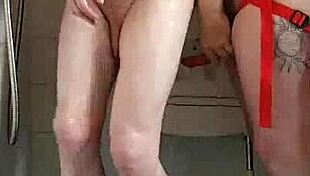 Pegging boyfriend's ass in kitchen cornfield bathroom ass to mouth