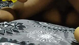 Sissy Cuckold Watches Girlfriend Fucked Bareback by Lover in Chastity Cage