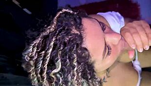 curly tiktok celeb leaked vid big cock choking gagging deepthroat wild