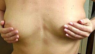 sexy long-haired kelly fox in black stockings fingers wet pussy to orgasm on chair