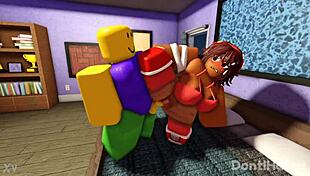myra x noob whorblox adventure gets wild 😈🔥